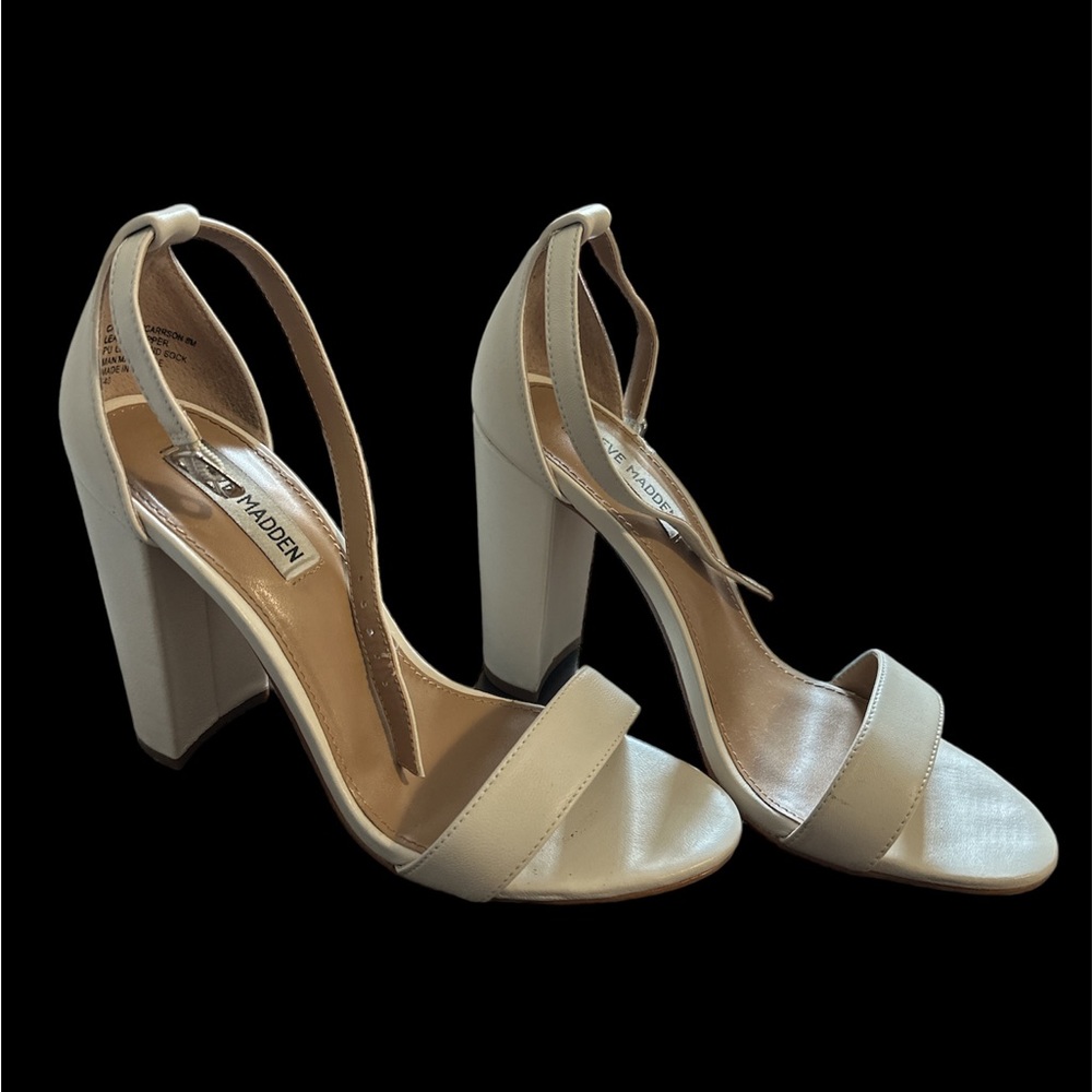 White Steve Madden Heels